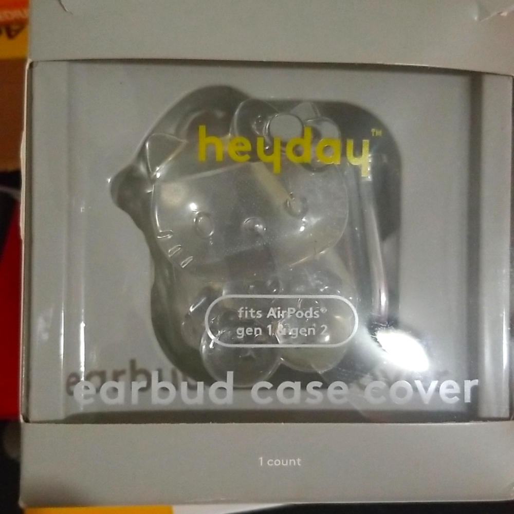 KITTY CUTE CLEAR CASE FITS AIRPODS GEN 1 & GEN 2